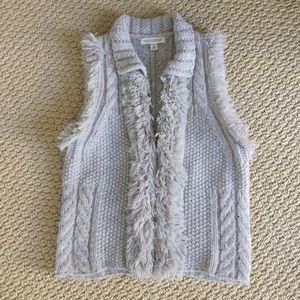 Banana Republic Heather Grey Sweater Vest PXS